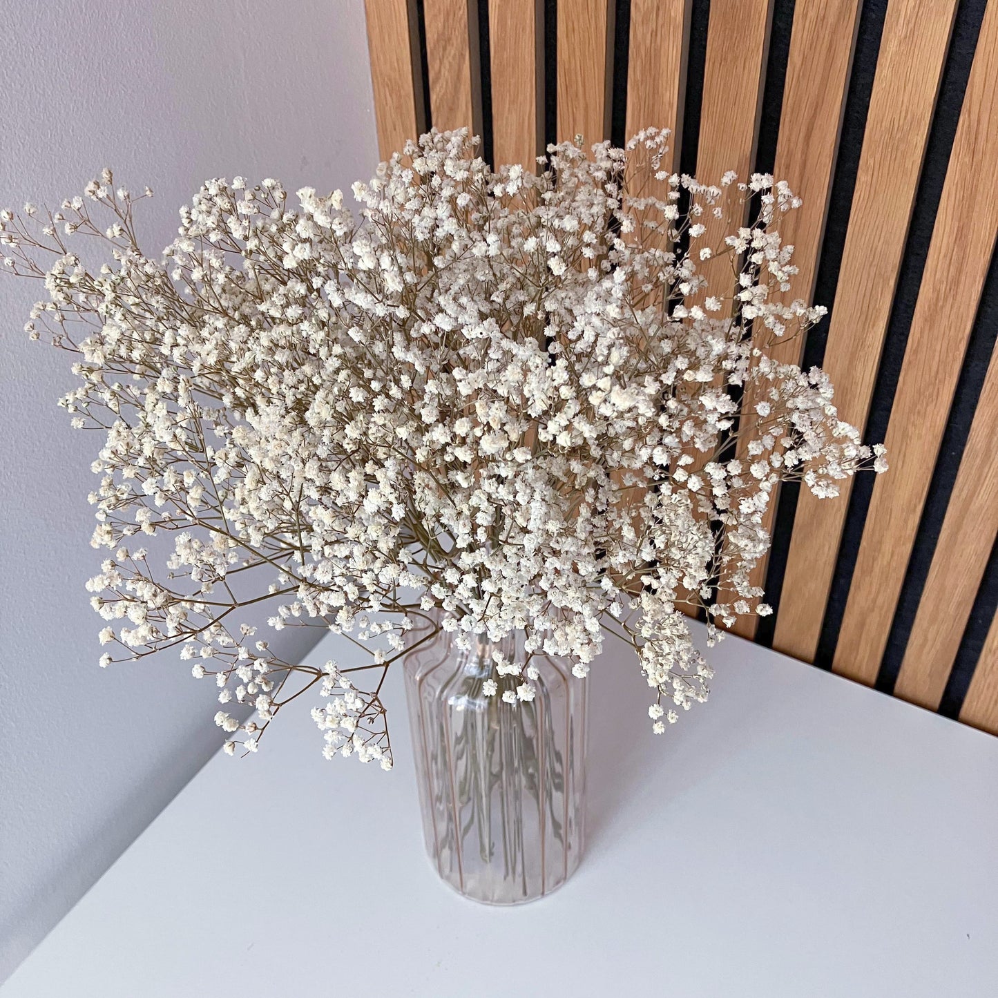 Kytice ze stabilizované gypsophily přírodní bílá