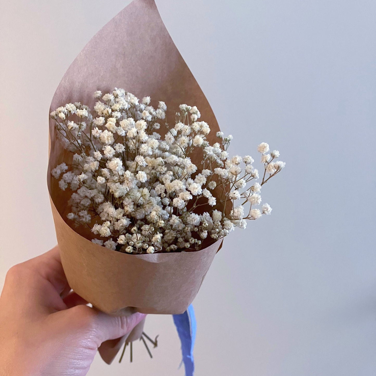 Stabilizovaná minikytice Duha v oblacích přírodní bílá