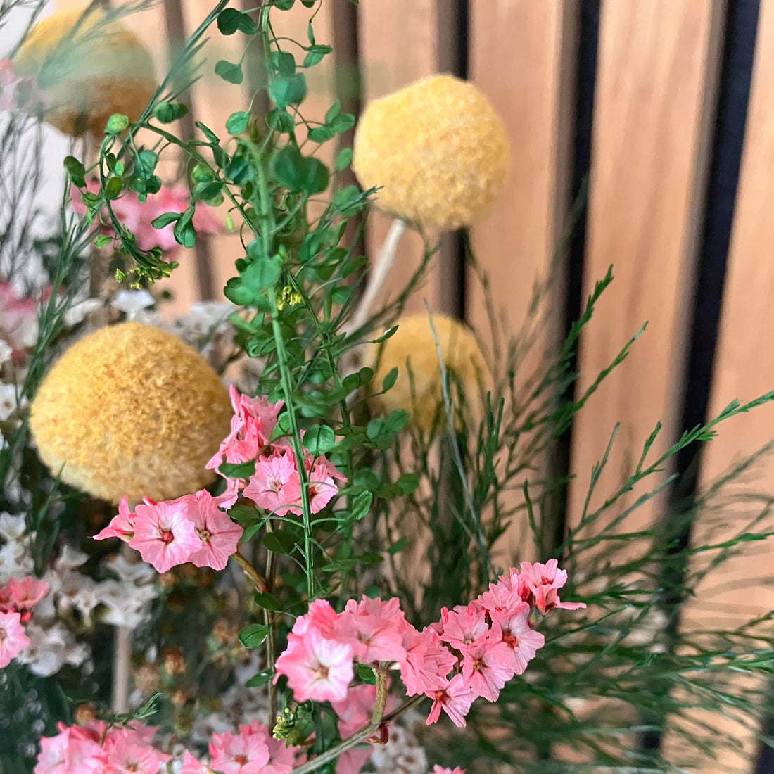 Stabilizované květiny - řeřicha, kraspédie a statice