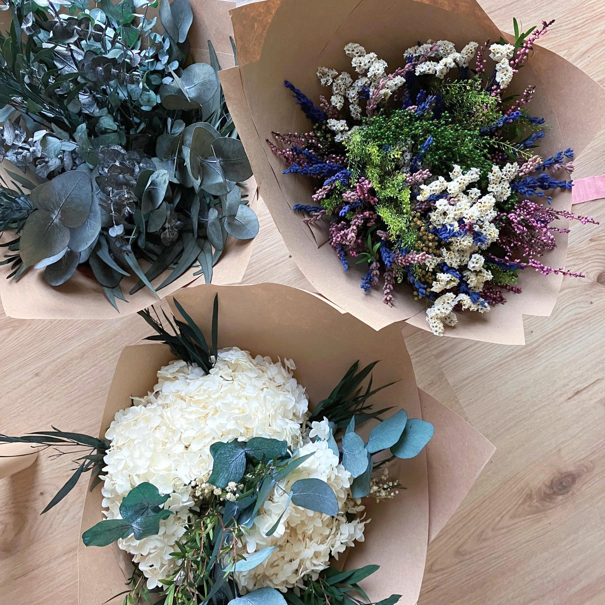 Kytice ze stabilizovaných květin