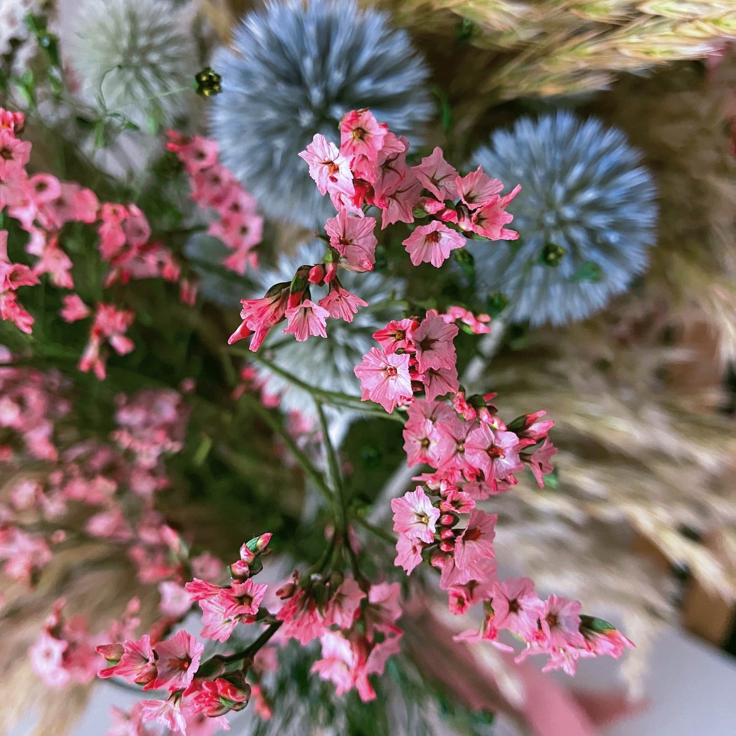 Stabilizovaná kytice polní cesta - detail statice