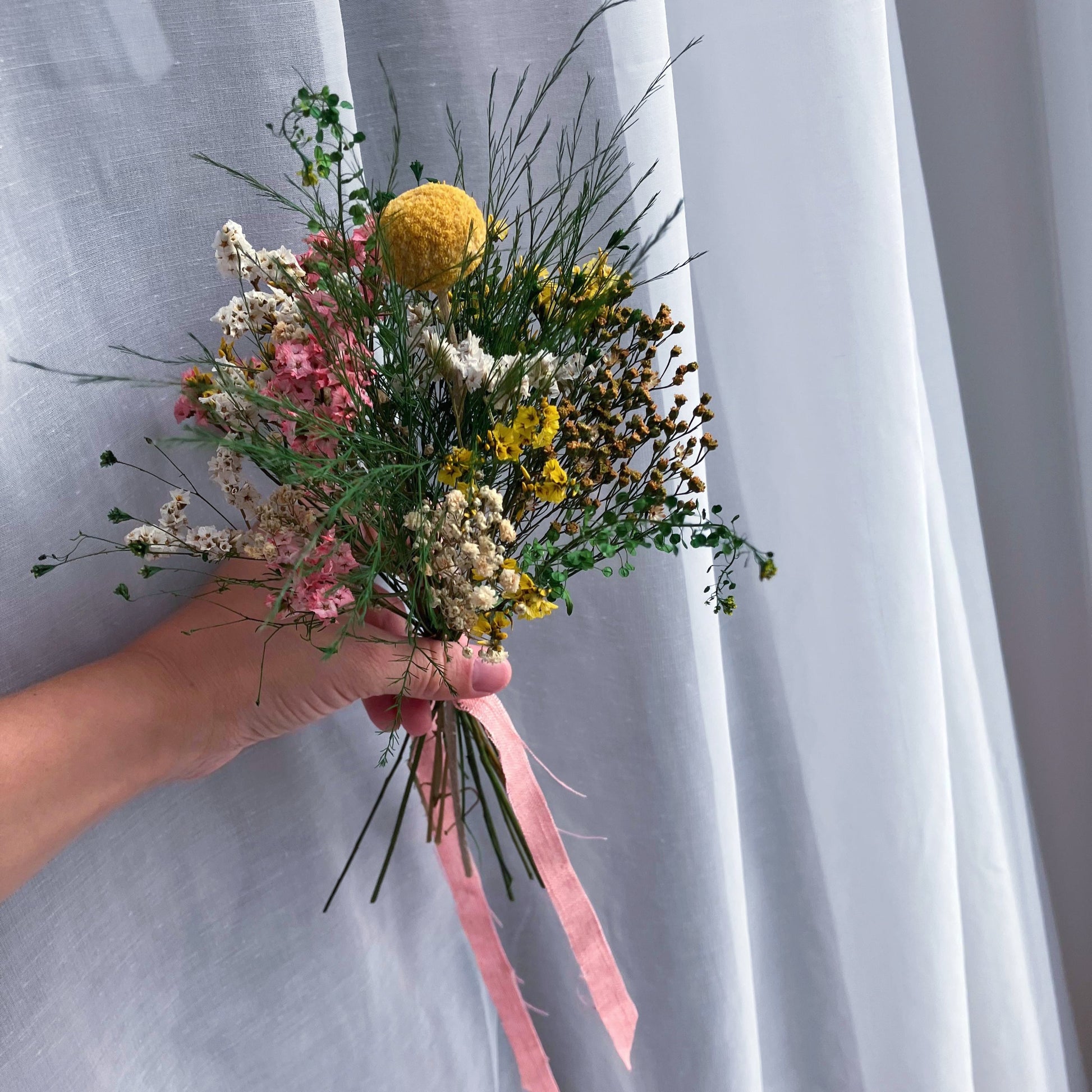 Minikytice ze stabilizovaných květin Rozkvetlá louka