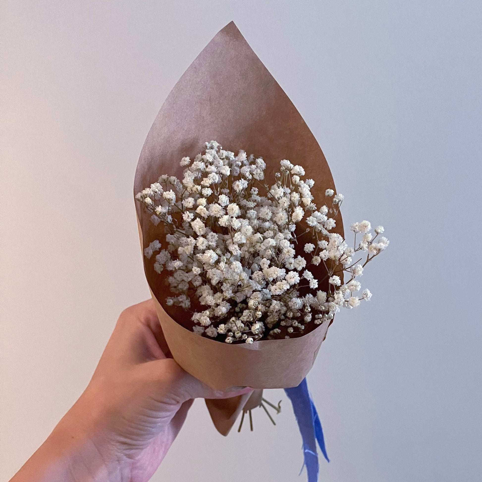 Stabilizovaná minikytice Duha v oblacích přírodní bílá