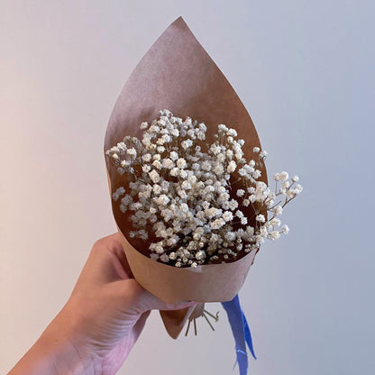 Stabilizovaná minikytice Duha v oblacích přírodní bílá